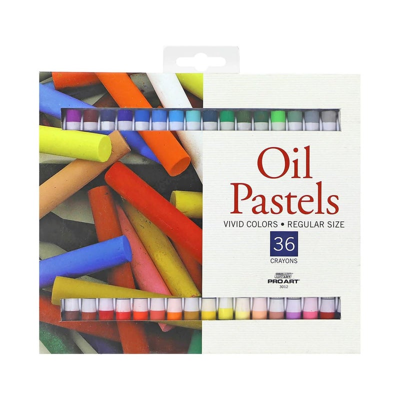 PRO ART Oil Pastel, 36 Color Set, Assorted - Image 1